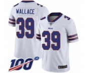 Men's Buffalo Bills #39 Levi Wallace White Vapor Untouchable Limited Player 100th Season Football Jersey