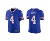 Men's Buffalo Bills #4 James Cook Blue Vapor Untouchable Limited Stitched Jersey