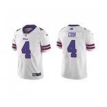 Men's Buffalo Bills #4 James Cook White Vapor Untouchable Limited Stitched Jersey