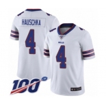 Men's Buffalo Bills #4 Stephen Hauschka White Vapor Untouchable Limited Player 100th Season Football Jersey