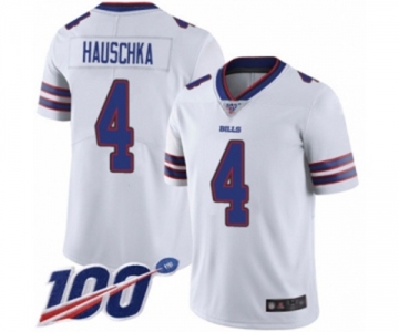 Men's Buffalo Bills #4 Stephen Hauschka White Vapor Untouchable Limited Player 100th Season Football Jersey