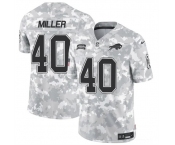 Men's Buffalo Bills #40 Von Miller 2024 F.U.S.E. Arctic Camo Salute to Service Limited Football Stitched Jersey