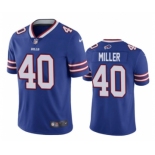 Men's Buffalo Bills #40 Von Miller Blue Vapor Untouchable Limited Stitched Football Jersey