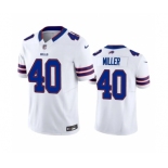 Men's Buffalo Bills #40 Von Miller White 2023 F.U.S.E. Vapor Untouchable Limited Stitched Jersey