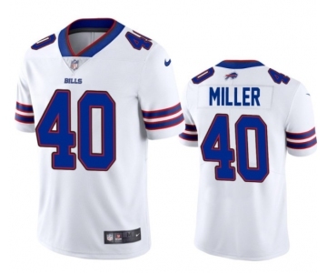 Men's Buffalo Bills #40 Von Miller White Vapor Untouchable Limited Stitched Football Jersey