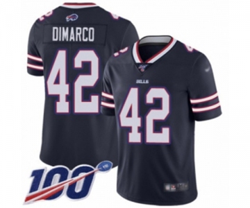 Men's Buffalo Bills #42 Patrick DiMarco Limited Navy Blue Inverted Legend 100th Season Football Jersey