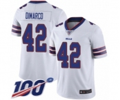 Men's Buffalo Bills #42 Patrick DiMarco White Vapor Untouchable Limited Player 100th Season Football Jersey