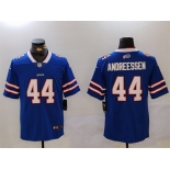 Men's Buffalo Bills #44 Joe Andreessen Blue Vapor Untouchable Limited Stitched Jersey