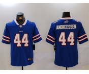 Men's Buffalo Bills #44 Joe Andreessen Blue Vapor Untouchable Limited Stitched Jersey