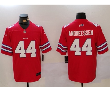 Men's Buffalo Bills #44 Joe Andreessen Red Vapor Untouchable Limited Stitched Jersey