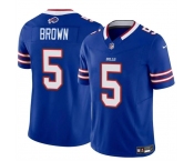 Men's Buffalo Bills #5 Anthony Brown Blue 2024 F.U.S.E. Vapor Untouchable Limited Football Stitched Jersey