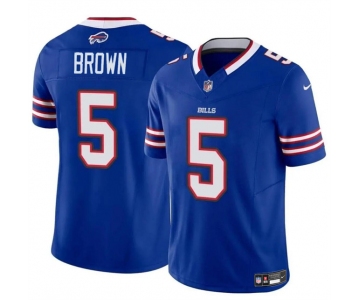 Men's Buffalo Bills #5 Anthony Brown Blue 2024 F.U.S.E. Vapor Untouchable Limited Football Stitched Jersey