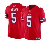 Men's Buffalo Bills #5 Anthony Brown Red 2024 F.U.S.E. Vapor Untouchable Limited Football Stitched Jersey