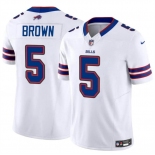 Men's Buffalo Bills #5 Anthony Brown White 2024 F.U.S.E. Vapor Untouchable Limited Football Stitched Jersey