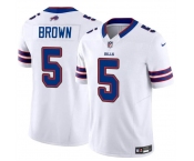 Men's Buffalo Bills #5 Anthony Brown White 2024 F.U.S.E. Vapor Untouchable Limited Football Stitched Jersey