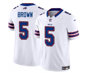 Men's Buffalo Bills #5 Anthony Brown White 2024 F.U.S.E. Vapor Untouchable Limited Football Stitched Jersey