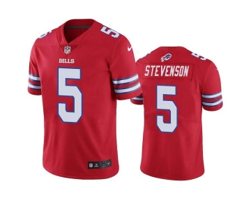 Men's Buffalo Bills #5 Marquez Stevenson Red Vapor Untouchable Limited Stitched Jersey