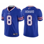 Men's Buffalo Bills #8 O. J. Howard Blue Vapor Untouchable Limited Stitched Football Jersey