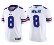 Men's Buffalo Bills #8 O. J. Howard White Vapor Untouchable Limited Stitched Football Jersey