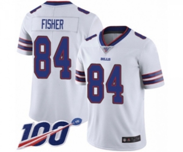 Men's Buffalo Bills #84 Jake Fisher White Vapor Untouchable Limited Player 100th Season Football Jersey