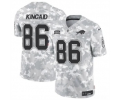 Men's Buffalo Bills #86 Dalton Kincaid 2024 F.U.S.E. Arctic Camo Salute to Service Limited Football Stitched Jersey