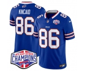 Men's Buffalo Bills #86 Dalton Kincaid Royal F.U.S.E. 2024 AFC East Division Champions Vapor Limited Stitched Football Jersey