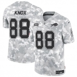 Men's Buffalo Bills #88 Dawson Knox 2024 F.U.S.E. Arctic Camo Salute to Service Limited Football Stitched Jersey