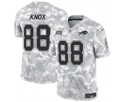 Men's Buffalo Bills #88 Dawson Knox 2024 F.U.S.E. Arctic Camo Salute to Service Limited Football Stitched Jersey