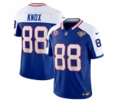 Men's Buffalo Bills #88 Dawson Knox Blue White 2023 F.U.S.E. 75th Anniversary Throwback Vapor Untouchable Limited Football Stitched Jersey