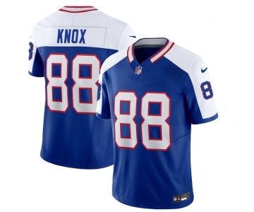 Men's Buffalo Bills #88 Dawson Knox Blue White 2023 F.U.S.E. Throwback Vapor Untouchable Limited Football Stitched Jersey