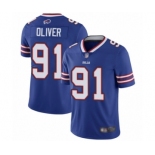 Men's Buffalo Bills #91 Ed Oliver Royal Blue Team Color Vapor Untouchable Limited Player Football Jersey