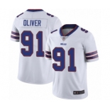 Men's Buffalo Bills #91 Ed Oliver White Vapor Untouchable Limited Player Football Jersey