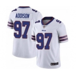 Men's Buffalo Bills #97 Mario Addison White Vapor Untouchable Limited Stitched Football Jersey