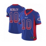 Men's Nike Buffalo Bills #10 Jeremy Kerley Limited Royal Blue Rush Drift Fashion NFL Jersey