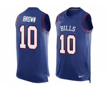 Men's Nike Buffalo Bills #10 Philly Brown Limited Royal Blue Player Name & Number Tank Top NFL Jersey