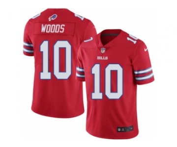 Men's Nike Buffalo Bills #10 Robert Woods Limited Red Rush NFL Jersey