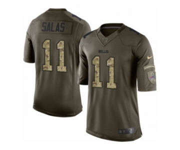 Men's Nike Buffalo Bills #11 Greg Salas Limited Green Salute to Service NFL Jersey