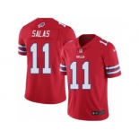 Men's Nike Buffalo Bills #11 Greg Salas Limited Red Rush NFL Jersey