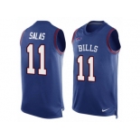 Men's Nike Buffalo Bills #11 Greg Salas Limited Royal Blue Player Name & Number Tank Top NFL Jersey