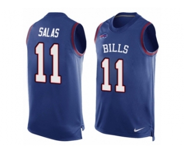 Men's Nike Buffalo Bills #11 Greg Salas Limited Royal Blue Player Name & Number Tank Top NFL Jersey