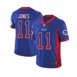 Men's Nike Buffalo Bills #11 Zay Jones Limited Royal Blue Rush Drift Fashion NFL Jersey