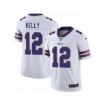 Men's Nike Buffalo Bills #12 Jim Kelly Vapor Untouchable Limited White NFL Jersey