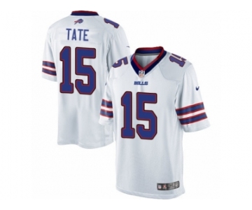 Men's Nike Buffalo Bills #15 Brandon Tate Limited White NFL Jersey