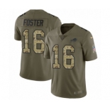 Men's Nike Buffalo Bills #16 Robert Foster Limited Olive Camo 2017 Salute to Service NFL Jersey