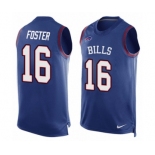 Men's Nike Buffalo Bills #16 Robert Foster Limited Royal Blue Player Name & Number Tank Top NFL Jersey