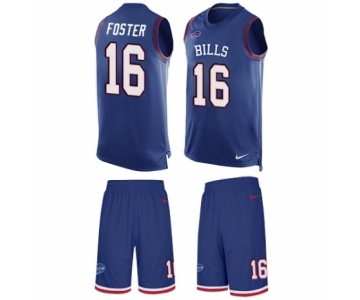 Men's Nike Buffalo Bills #16 Robert Foster Limited Royal Blue Tank Top Suit NFL Jersey