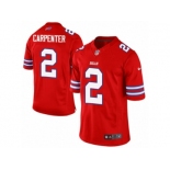 Men's Nike Buffalo Bills #2 Dan Carpenter Limited Red Rush NFL Jersey