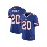 Men's Nike Buffalo Bills #20 Shareece Wright Vapor Untouchable Limited Royal Blue Team Color NFL Jersey