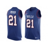 Men's Nike Buffalo Bills #21 Jordan Poyer Limited Royal Blue Player Name & Number Tank Top NFL Jersey