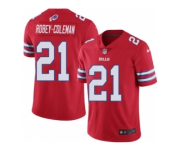 Men's Nike Buffalo Bills #21 Nickell Robey-Coleman Limited Red Rush NFL Jersey